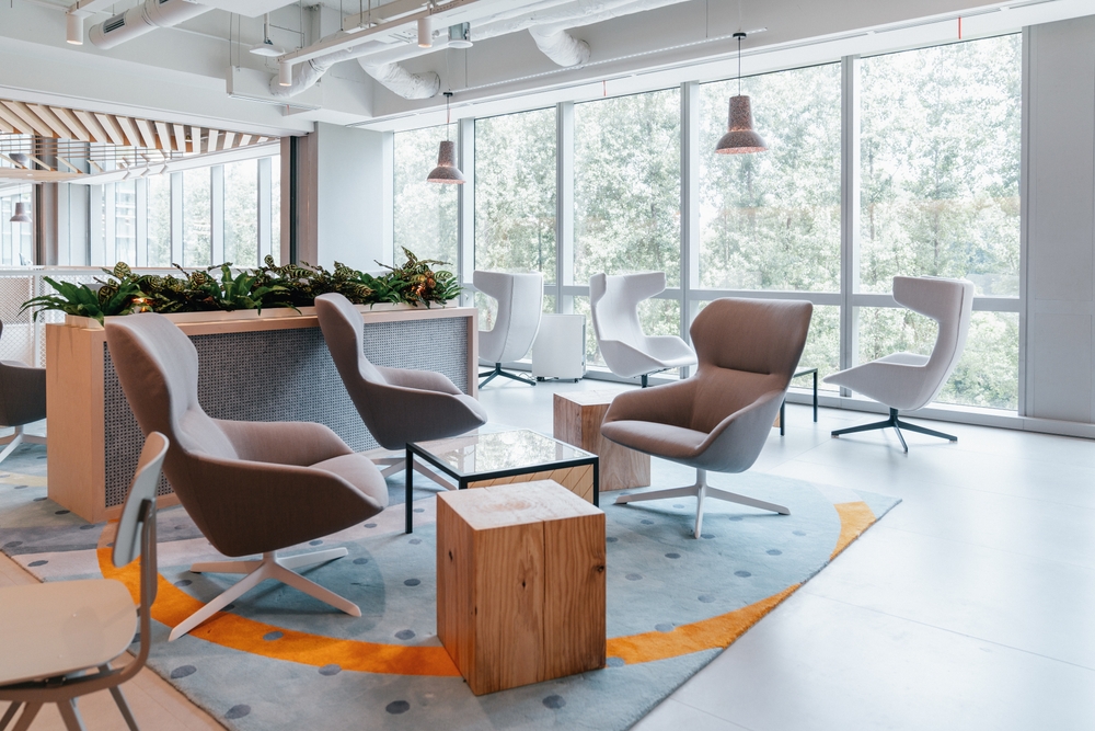 This,Stylish,Office,Lounge,Area,Features,A,Blend,Of,Modern